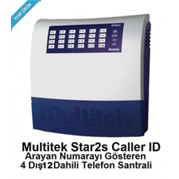 Multitek Star 2s Caller ID 4-12 Telefon Santrali
