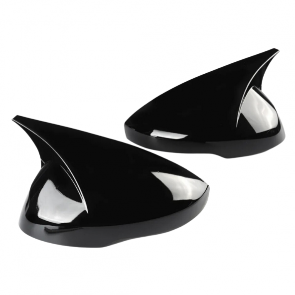 Honda Civic FE 2022 Sonrası Uyumlu Batman Yarasa Ayna Kapağı Piano Black ABS Plastik - Resim 4