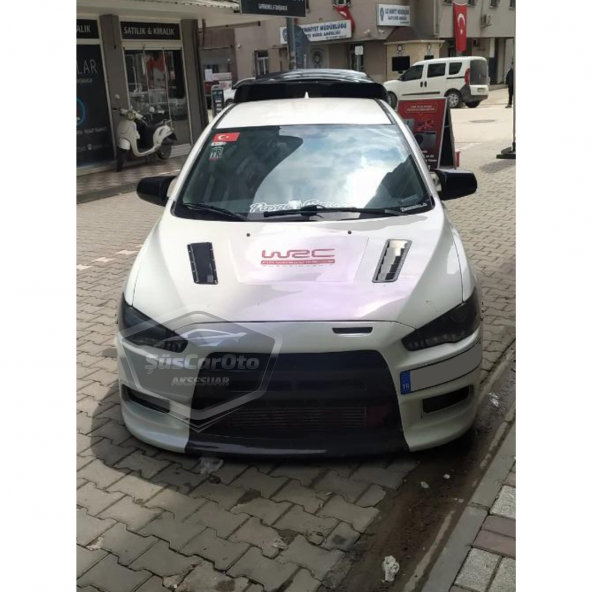 Mitsubishi Lancer 2008-2013 Uyumlu Batman Yarasa Ayna Kapağı Piano Black ABS Plastik ürün görseli 1