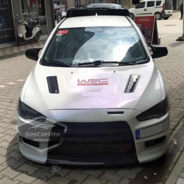 Mitsubishi Lancer 2008-2013 Uyumlu Batman Yarasa Ayna Kapağı Piano Black ABS Plastik - Resim 6