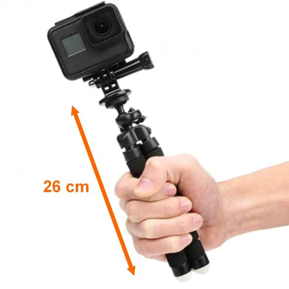 Tripod Kamera Cep Telefonu Tripodu Stand Çubuğu Tripot Büyük Boy Akrobat Tripod - 2