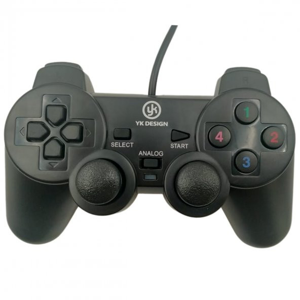 Çift Titreşimli USB Kablolu Oyun Kolu PC Uyumlu Vibration Gamepad
