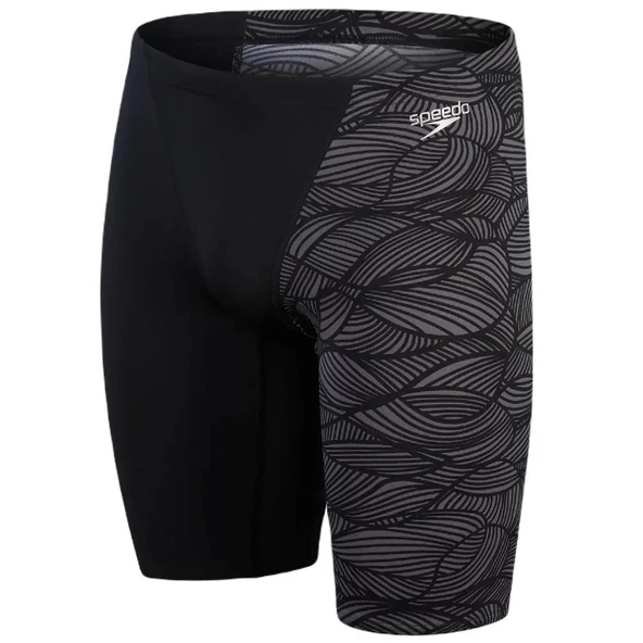 Speedo Allover V-Cut Jammer (Siyah/Gri)