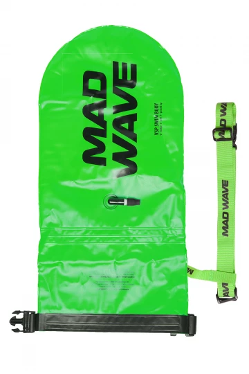 Mad Wave Açık Su Yüzme Şamandırası Yeşil (Çantalı) - 3