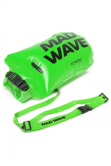 Mad Wave Açık Su Yüzme Şamandırası Yeşil (Çantalı) - 2