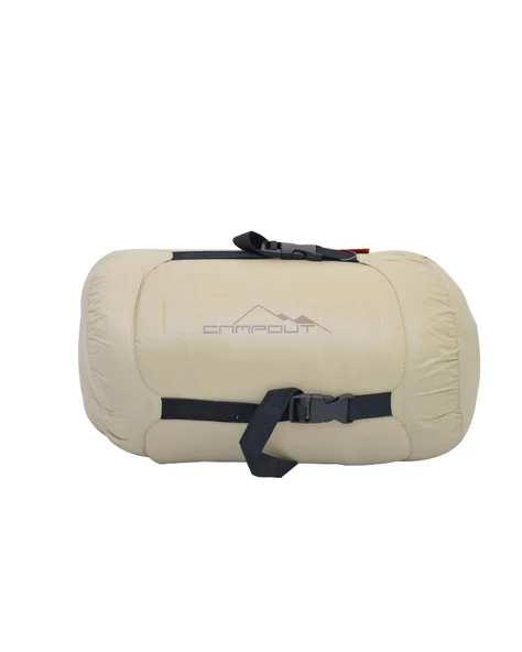 CAMPOUT KAZ TÜYÜ UYKU TULUMU KREM - 2