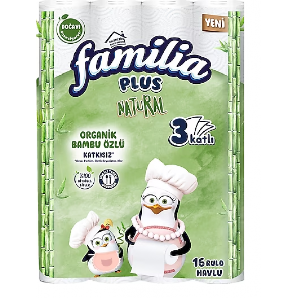 Familia Plus Natural 16'lı Kağıt Havlu