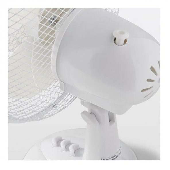 Masa Üstü Vantilatör Beyaz 23 cm - 3