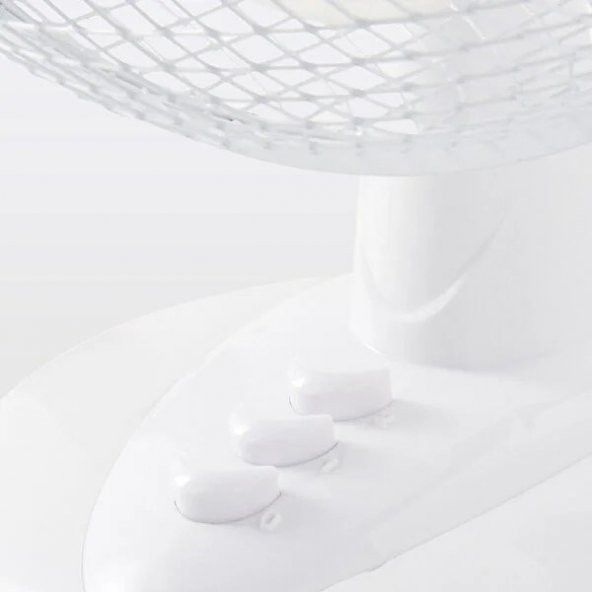 Masa Üstü Vantilatör Beyaz 23 cm - 4