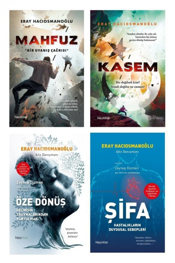 Eray Hacıosmanoğlu Seti 4 Kitap (Mahfuz + Kasem + Özü Dönüş + Şifa)