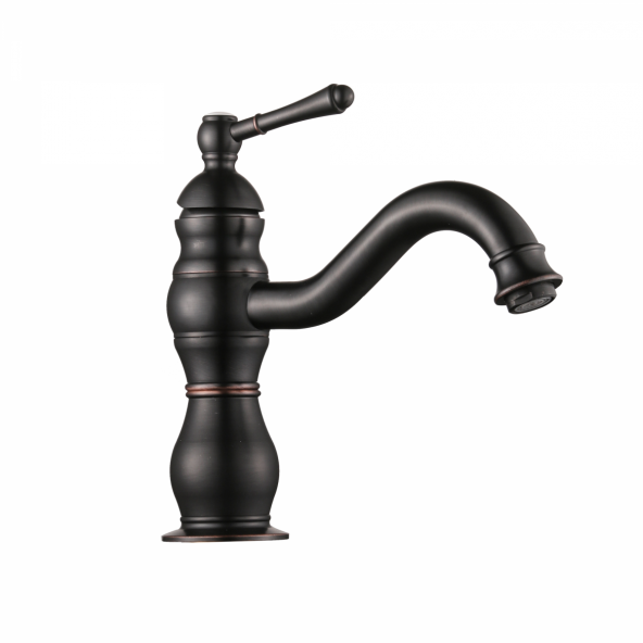 FKN Royal Kısa Siyah Lavabo Bataryası