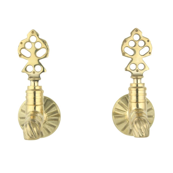 FKN LPD İkili Burmalı Sarı Osmanlı Musluk - Resim 2