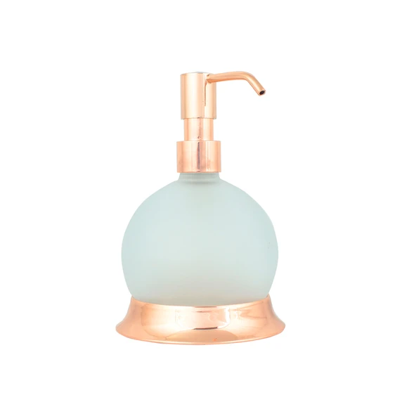 FKN Bakır Buzlu Camlı Tombik Sıvı Sabunluk ürün görseli