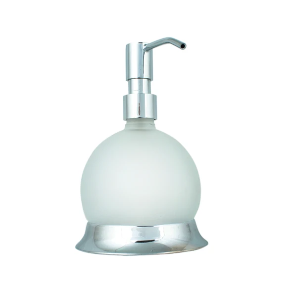 FKN Krom Buzlu Camlı Tombik Sıvı Sabunluk ürün görseli