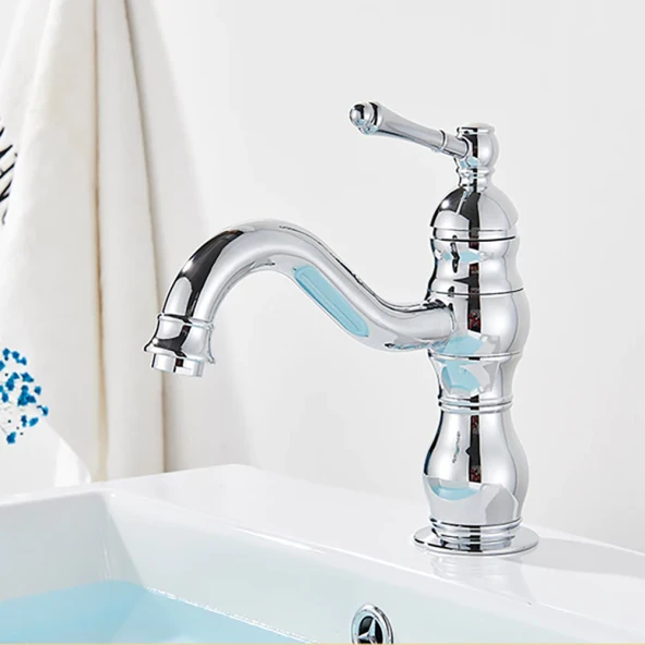 FKN Royal Kısa Krom Lavabo Bataryası - 3
