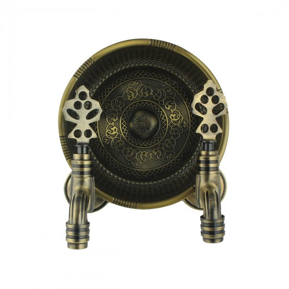 FKN İkili Hamam Taslı Lüx Perlatörlü Antik Osmanlı Musluk ürün görseli