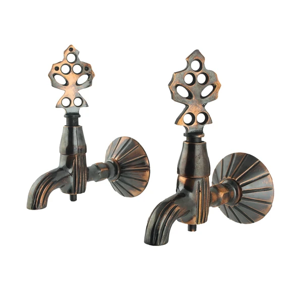 FKN İkili Hamam Taslı Lüx Bakır Eskitme Osmanlı Musluk - Resim 2