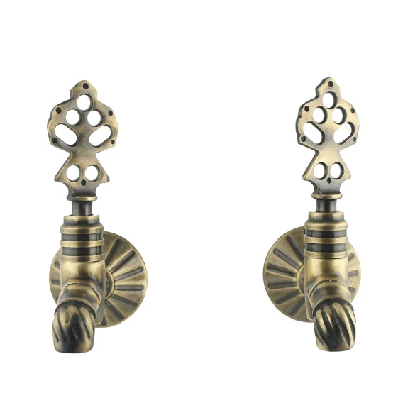 FKN LPD İkili Burmalı Antik Osmanlı Musluk - Resim 2