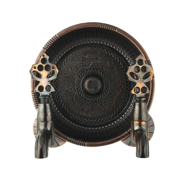 FKN İkili Hamam Taslı Lüx Bakır Eskitme Osmanlı Musluk ürün görseli