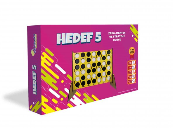 HEDEF 5 - Zeka Mantık ve Strateji oyunu - Ahşap