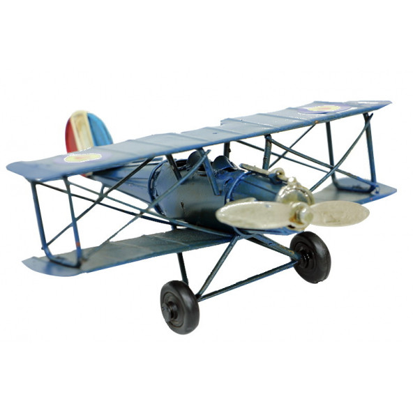 Dekoratif Metal Uçak Çift Kanatlı C0201 Model -M43 - 1