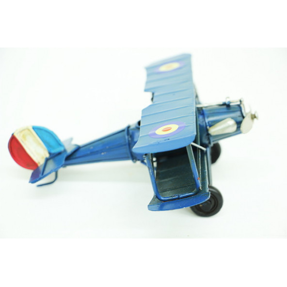 Dekoratif Metal Uçak Çift Kanatlı C0201 Model -M43 - 2