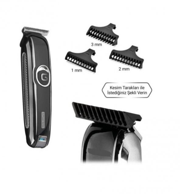 Zhltech IP-1001 Yedek Başlıklı Şarjlı Saç Sakal Traş Makinası - 2