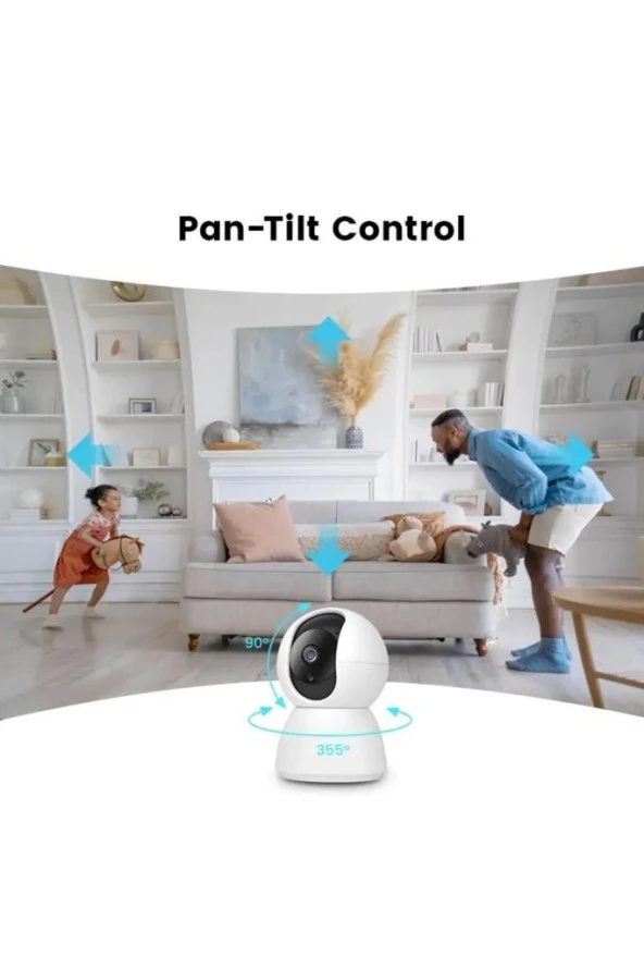 Blic Full HD Wifi 2.4GHZ Destekli Smart Home Akıllı PT Gece Görüşlü Kamera BLM17 - 3