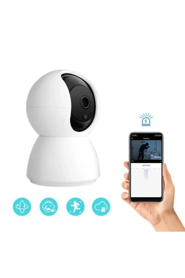 Blic Full HD Wifi 2.4GHZ Destekli Smart Home Akıllı PT Gece Görüşlü Kamera BLM17 - 4