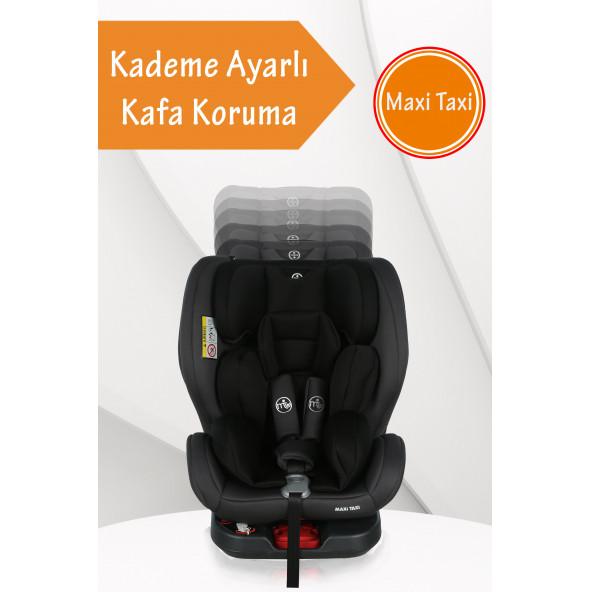 Maxi Taxi Safe Travel 0-36 Kg 360 Dönebilen Isofix Oto Koltuğu Siyah - 5