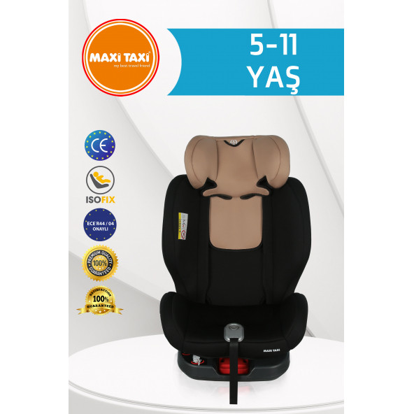Maxi Taxi Safe Travel 0-36 Kg 360° Dönebilen Isofix Oto Koltuğu Krem - 6