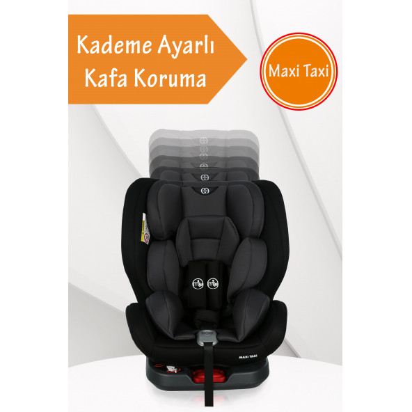 Maxi Taxi Safe Travel 0-36 Kg 360° Dönebilen Isofix Oto Koltuğu Gri - 4