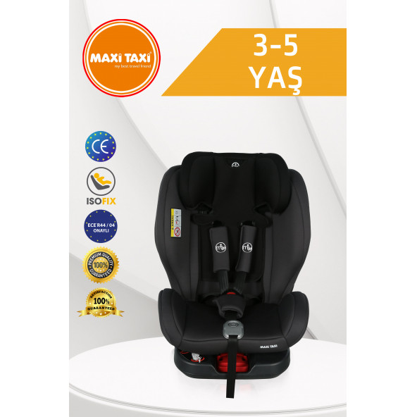 Maxi Taxi Safe Travel 0-36 Kg 360° Dönebilen Isofix Oto Koltuğu Gri - 5