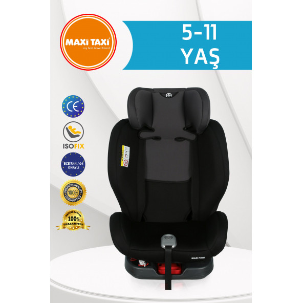 Maxi Taxi Safe Travel 0-36 Kg 360° Dönebilen Isofix Oto Koltuğu Gri - 6