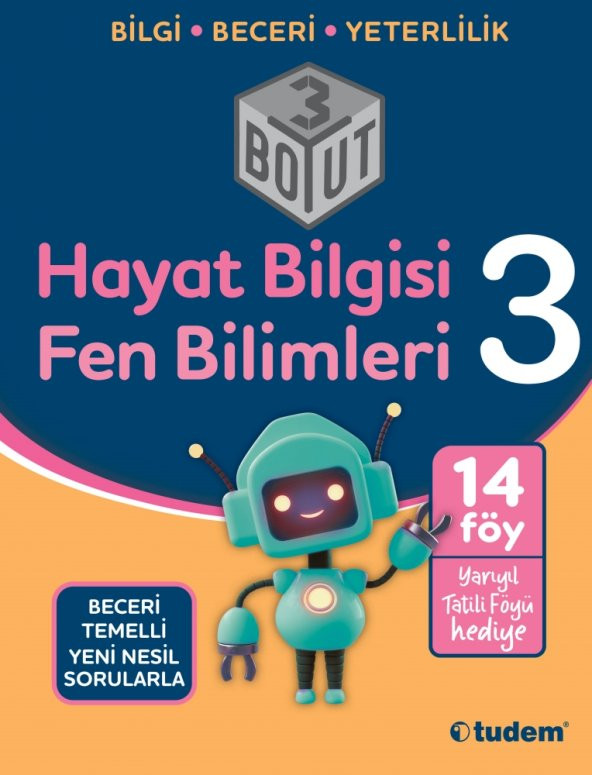 Tudem 3. Sınıf Hayat + Fen Bilimleri 3 Boyut Yeni Nesil Sorular 2023
