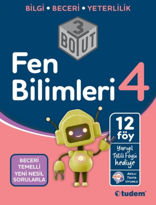 Tudem 4. Sınıf Fen Bilimleri 3 Boyut Yeni Nesil Sorular 2023