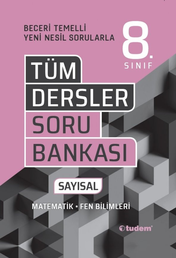 Tudem 8. Sınıf Tüm Dersler Sayısal Beceri Temelli Soru Bankası 2023