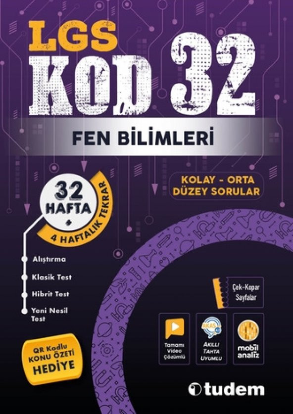 Tudem 8. Sınıf Lgs Fen Bilimleri Kod 32 Haftalık Deneme 2023