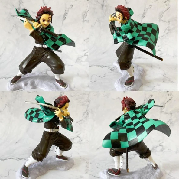 Anime Demon Slayer Tanjiro Kamado 15 cm Karakter Figür Oyuncak Biblo - Resim 2