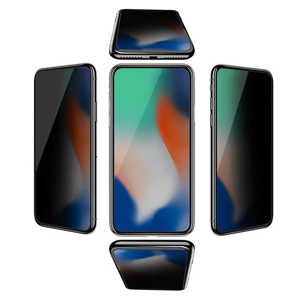 iPhone 12 Pro Max Hayalet Privacy FlexiGlass MAT Nano Ekran Koruyucu - 7