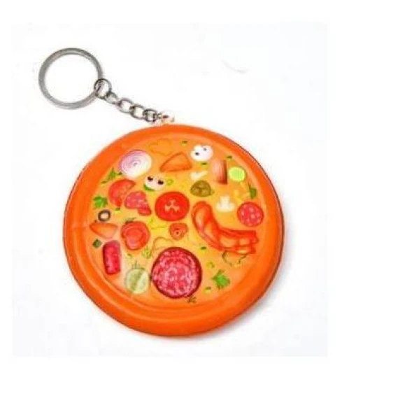 Anahtarlık Çanta Araba Cüzdan Süsü Squishy Pizza Sukuşi Oyuncak Çocuk - 2