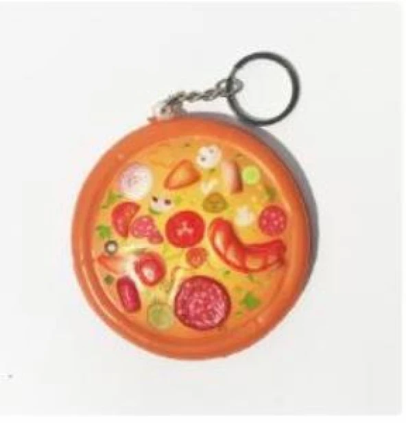 Anahtarlık Çanta Araba Cüzdan Süsü Squishy Pizza Sukuşi Oyuncak Çocuk - 5