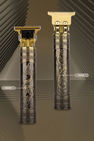 Jasper Metal Gövdeli T-Bıçak Saç Ense Sakal Çizim Lazer Epilasyon Öncesi Çizim Tıraş Makinesi - 5