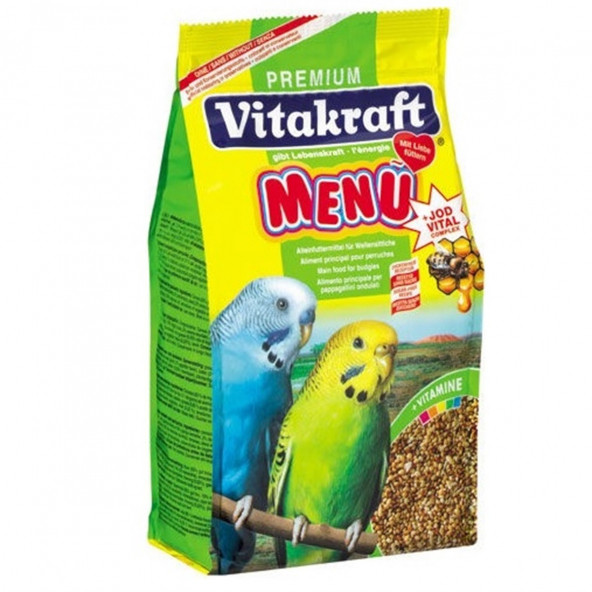 Vitakraft Premium Menü Vital Ballı Muhabbet Kuşu Yemi 500 Gr Vitakraft