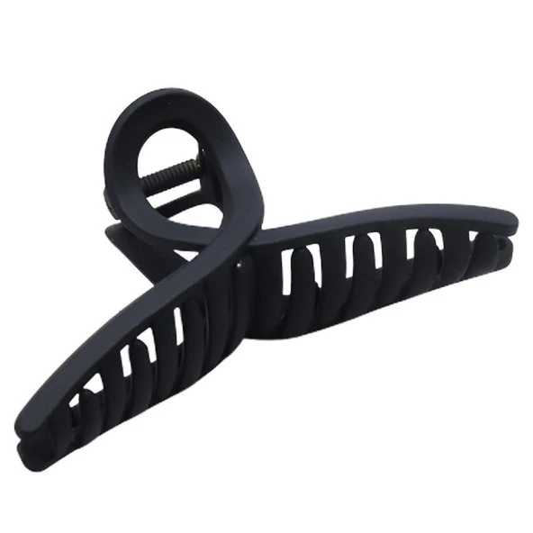 Mandal Toka İthal Ürün Fiyonk Büyük Boy 13 cm Mat Siyah Saç Tokası - 2