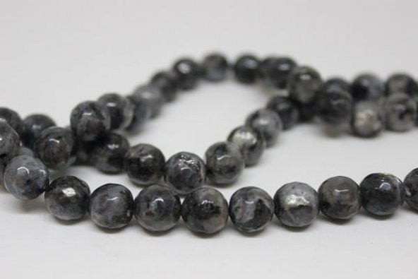 Spekrolit Taşı Faset Kesim YARIM Dizi 10mm (18cm uzunluğundadır) - Resim 3