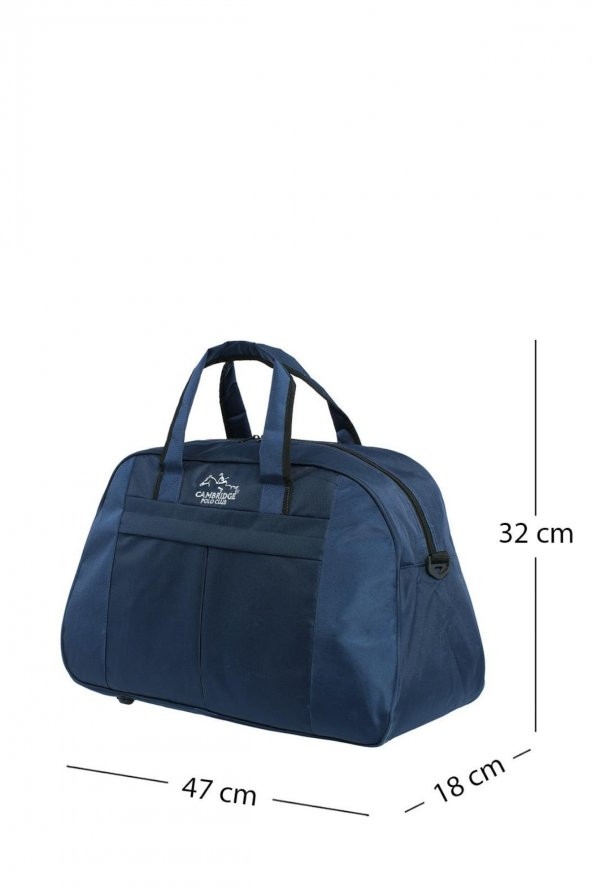 Elatae Polo Orta Boy Unisex Çok Gözlü Spor Fitness Seyahat Çantası Lacivert 6020 - 4