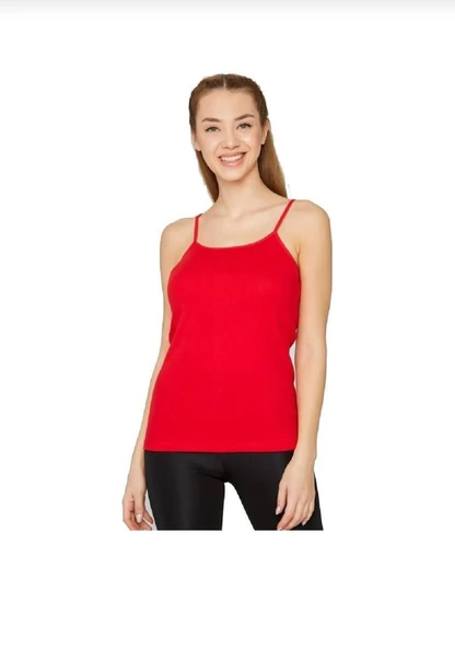 TUTKU 0135 BAYAN RİBANA İP ASKILI ATLET 6 ADET  BEYAZ 2XL - Resim 6