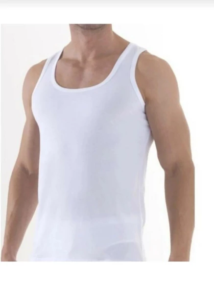 YILDIZ 120 ERKEK MODAL SÜPER İNCE ASKILI ATLET TEKLİ  BEYAZ 2XL