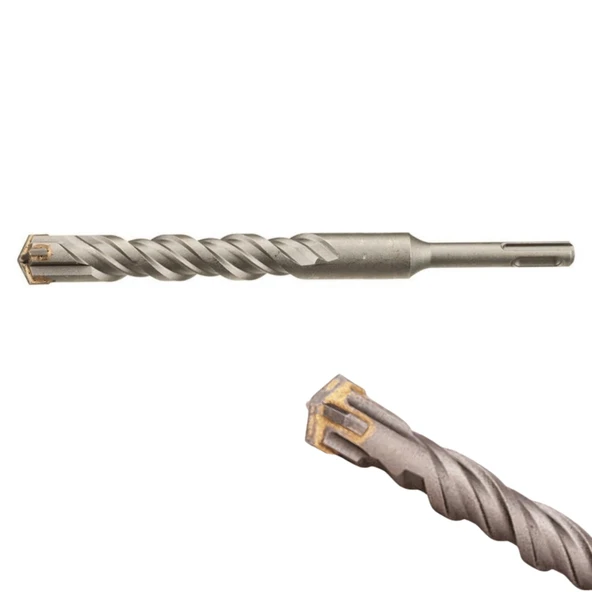 Tomax SDS Plus 6x210 mm 4 Elmaslı Beton ve Duvar Delme Matkap Ucu – CrMo